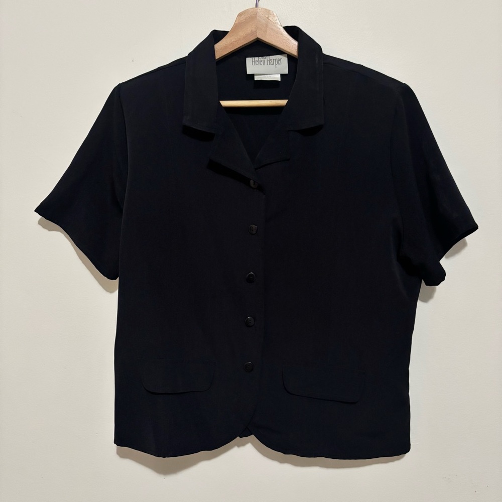Vintage Helen Harper Elegant Tailored Blouse